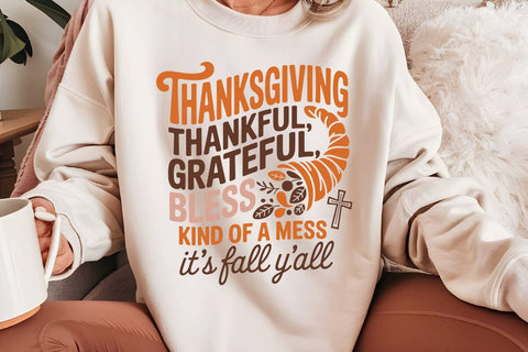 Thanksgiving Thankful Grateful SVG Angelina750 