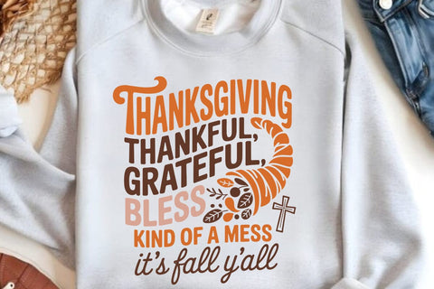 Thanksgiving Thankful Grateful SVG Angelina750 