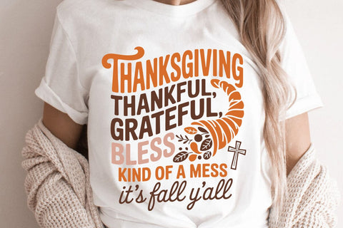 Thanksgiving Thankful Grateful SVG Angelina750 
