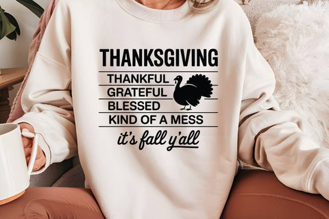 Thanksgiving Thankful Grateful SVG Angelina750 