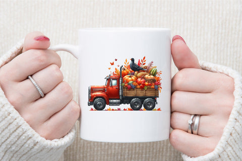 Thanksgiving Truck Sublimation Clipart Sublimation designartist 