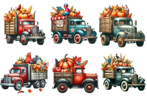 Thanksgiving Truck Sublimation Clipart Sublimation designartist 