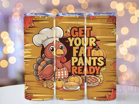 Thanksgiving Tumbler, Cute Turkey Design, 20oz PNG File, Thanksgiving Decor, Fall Tumbler Art, Turkey Sublimation, Holiday Graphics, Seasonal Tumbler Design Sublimation SvggirlplusArt 