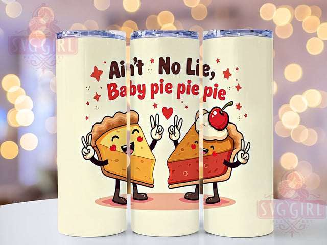 Thanksgiving Tumbler, Retro Thanksgiving, Pie Lovers, 20oz Tumbler, Funny Gifts, Sublimation Design, PNG File, Holiday Decor Sublimation SvggirlplusArt 
