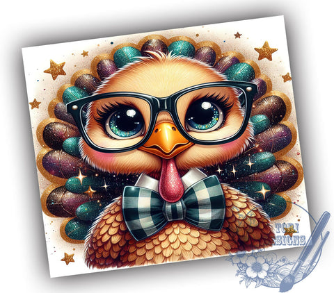 Thanksgiving Turkey, Fall Tumbler, 20oz Sublimation, Cute Fall Design, Holiday Drinkware, Turkey Wrap, Autumn Tumblers, Festive Sublimation Sublimation ToriDesigns 