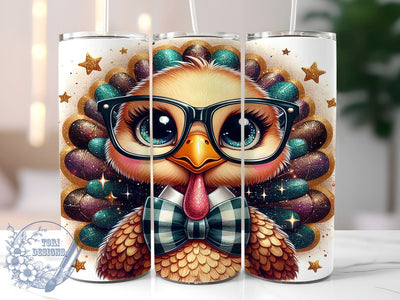 Thanksgiving Turkey, Fall Tumbler, 20oz Sublimation, Cute Fall Design, Holiday Drinkware, Turkey Wrap, Autumn Tumblers, Festive Sublimation Sublimation ToriDesigns 