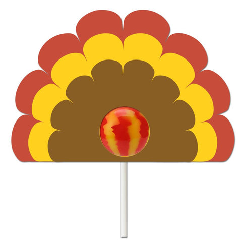 Thanksgiving Turkey Layered SVG File - Sucker & Lollipop Holder SVG Raschel Hanamaika'i Designs 