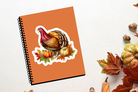 Thanksgiving turkey Sticker Design Sublimation Regulrcrative 
