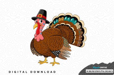 Thanksgiving turkey sublimation png design Sublimation Regulrcrative 