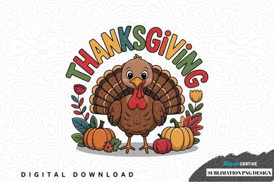 Thanksgiving turkey sublimation png design Sublimation Regulrcrative 