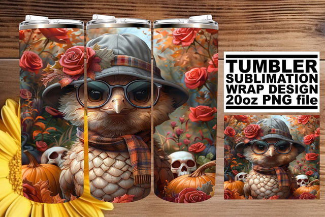 Thanksgiving Turkey Tumbler Wrap - 20oz Sublimation Sublimation afrosvg 