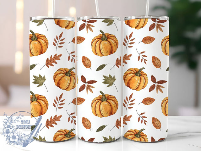 Thanksgiving Vibes Fall Tumbler Wrap, Fall Tumbler Wrap, 20oz Skinny Tumbler, Pumpkin Tumbler Png, Sublimation Design, Tumbler Wrap Download, Autumn Vibes Png Sublimation ToriDesigns 