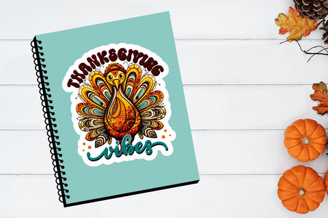 Thanksgiving vibes Stickers Design Sublimation Regulrcrative 