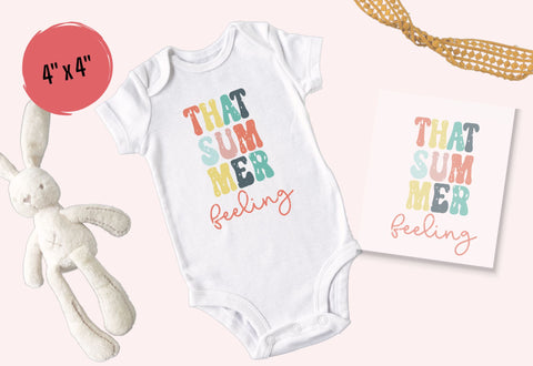 That Summer Feeling Distressed | DTF Transfer Physical So Fontsy T-Shirt Iron-On Transfer Shop