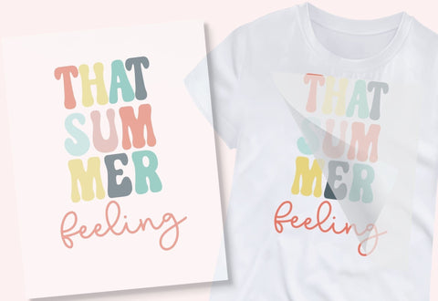 That Summer Feeling Iron-On Transfer (Non Distressed) Physical So Fontsy T-Shirt Iron-On Transfer Shop