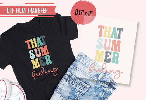 That Summer Feeling Iron-On Transfer (Non Distressed) Physical So Fontsy T-Shirt Iron-On Transfer Shop