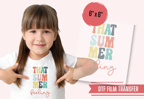 That Summer Feeling Iron-On Transfer (Non Distressed) Physical So Fontsy T-Shirt Iron-On Transfer Shop