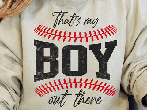 That's my Boy SVG PNG Baseball Mom Shirt Sideline Cheer Varsity Baseball Mom Dad Game Day Sports Team Baseball Shirt SVG DesignDestine 
