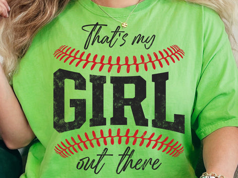 That's my Girl Baseball SVG PNG Baseball Mom Shirt Sideline Cheer Varsity Baseball Mom Dad Game Day Sports Team Shirt SVG DesignDestine 