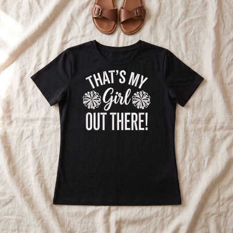 That's My Girl Out There Embroidery Design – Cheer Mom Pom Poms Cheerleading Machine Embroidery File Embroidery/Applique DESIGNS PatternFeed8 