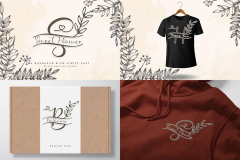 The 10 in 1 Monogram Font Bundle Font AEN Creative Store 