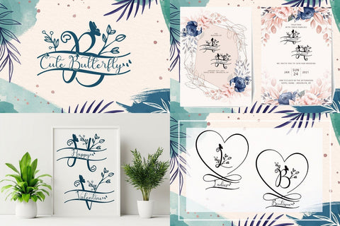 The 10 in 1 Monogram Font Bundle Font AEN Creative Store 