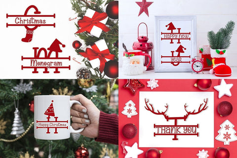 The 10 in 1 Monogram Font Bundle Font AEN Creative Store 