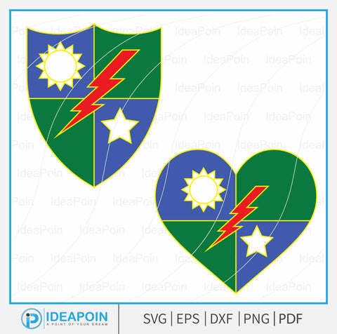 The 75th Ranger Regiment svg, Ranger Wife Vector, 1st Ranger, UV Protected, battalion sleeve rangers, 1st Ranger Battalion Insignia SVG SVG Dinvect 
