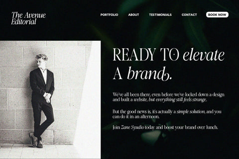 The Avenue Editorial Font Zane Studio55 