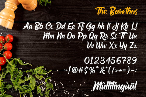 The Barethos - Delicious Script Font Font Mozzatype 