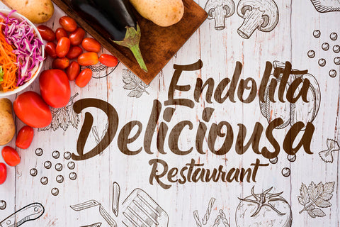 The Barethos - Delicious Script Font Font Mozzatype 