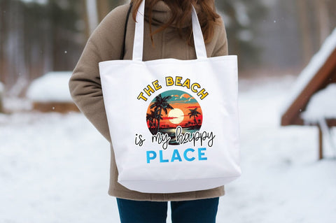 The beach is my happy place PNG Design Sublimation Designangry 