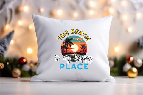 The beach is my happy place PNG Design Sublimation Designangry 
