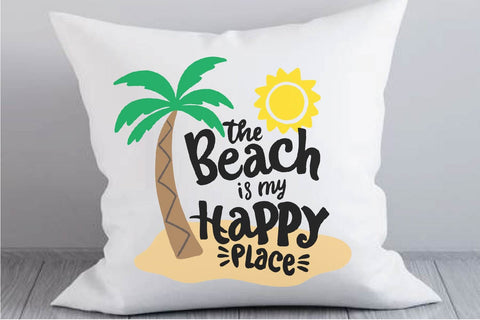 The Beach Is My Happy Place SVG Silhouette School Blog Design Shop 