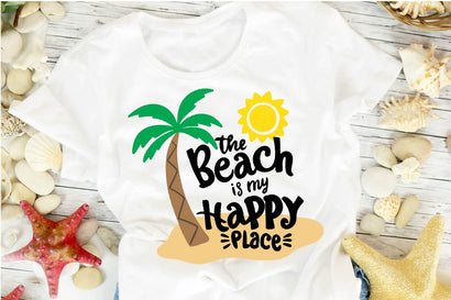 The Beach Is My Happy Place SVG Silhouette School Blog Design Shop 