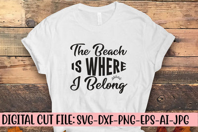 The Beach is Where I Belong SVG SVG Syaman 