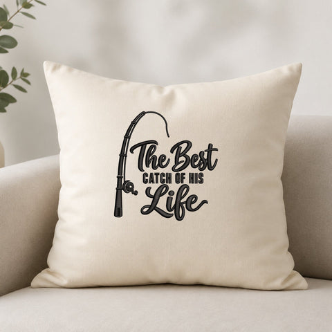 The Best Catch of His Life Embroidery Design – Fishing Couple Machine Embroidery File, Fisherman Husband Gift Embroidery/Applique DESIGNS PatternFeed8 