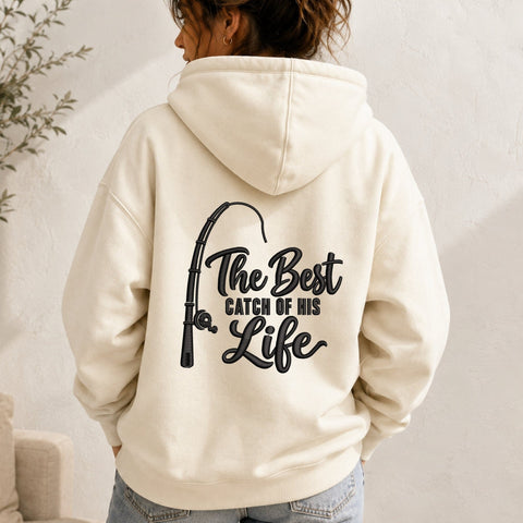 The Best Catch of His Life Embroidery Design – Fishing Couple Machine Embroidery File, Fisherman Husband Gift Embroidery/Applique DESIGNS PatternFeed8 