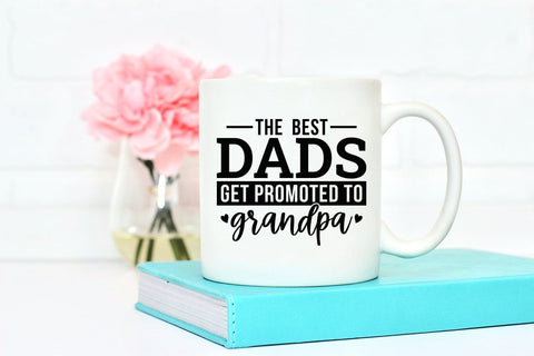 The Best Dads Get Promoted to Grandpa - Father's Day SVG SVG CraftLabSVG 