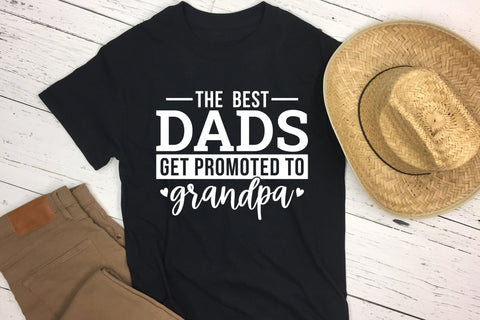 The Best Dads Get Promoted to Grandpa - Father's Day SVG SVG CraftLabSVG 
