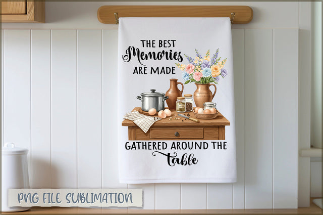 The best memories are made gathered around the table Towel Sublimation Shetara Begum 