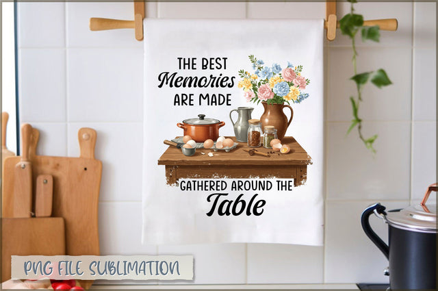 The best memories are made gathered around the table Towel Sublimation Shetara Begum 
