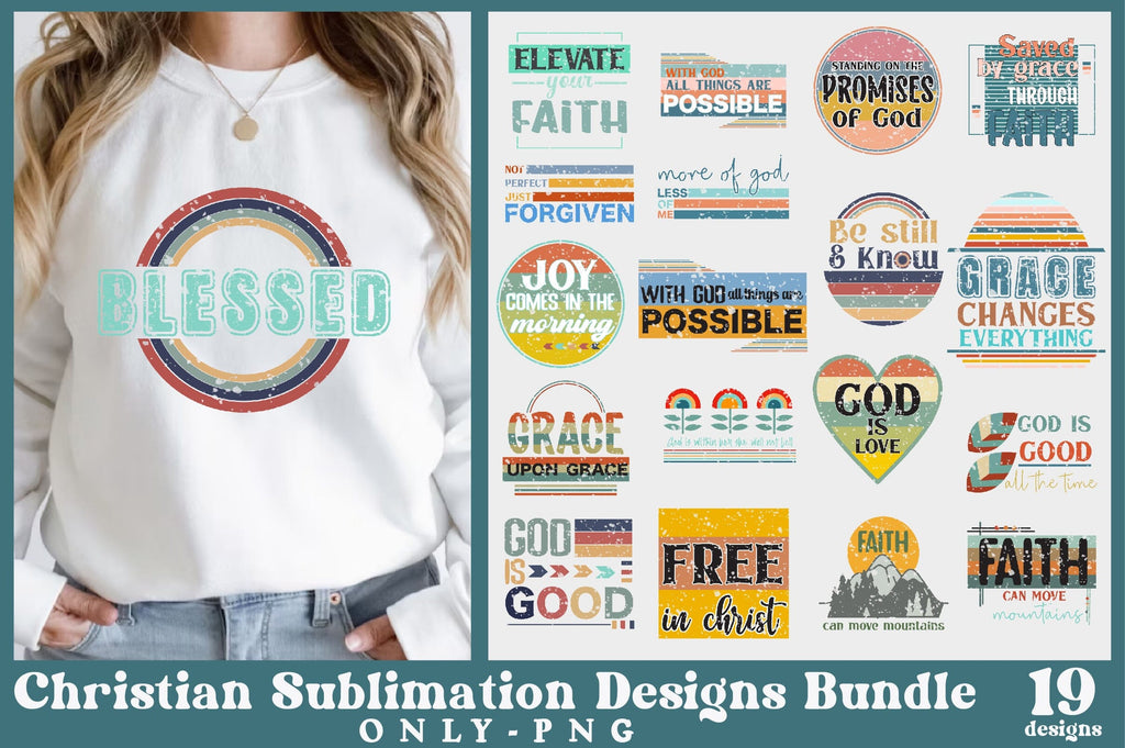 The Big Christian Sublimation Bundle, Love Png, Png Bundle, Bible Quote ...