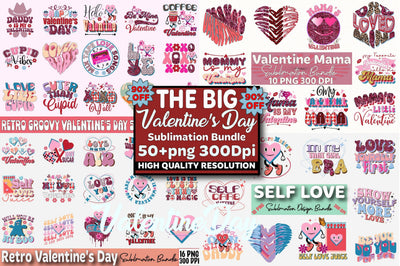 The Big Valentine Sublimation Bundle Sublimation SVGArt 