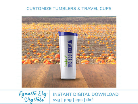 The Boo Crew SVG Halloween titles with ghost SVG Kyanite Sky Digitals 