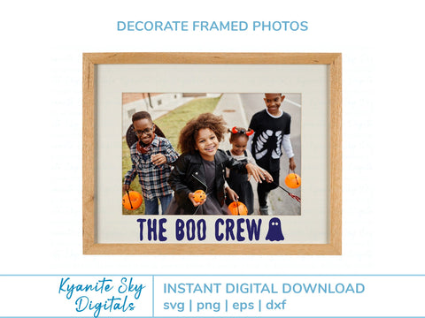 The Boo Crew SVG Halloween titles with ghost SVG Kyanite Sky Digitals 