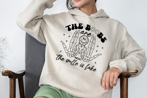 The Boobs Are Real The Smlle Is Fake SVG Angelina750 