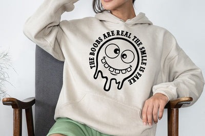 The Boobs Are Real The Smlle Is Fake SVG Angelina750 