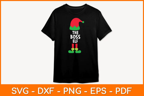 The Boss ELF Christmas Svg Design SVG artprintfile 