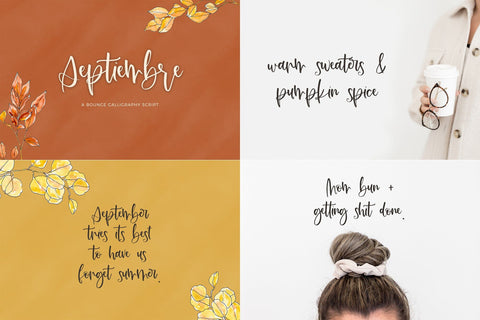 The Bounce Calligraphy Font Bundle Font Beck McCormick 
